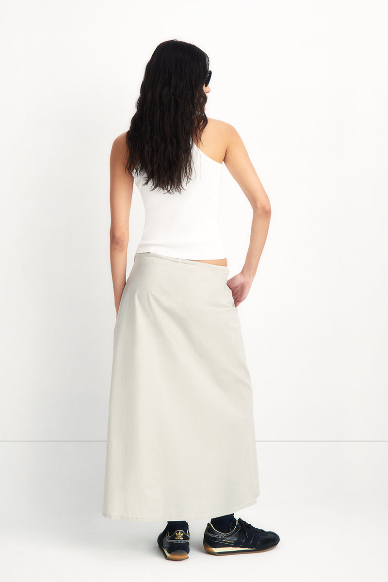 Falda de algodón con cintura ajustable