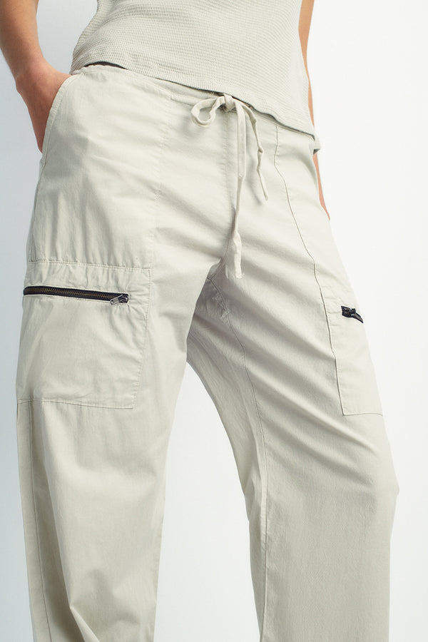 Ultra-Lightweight Cotton Pants with Zipper Pockets