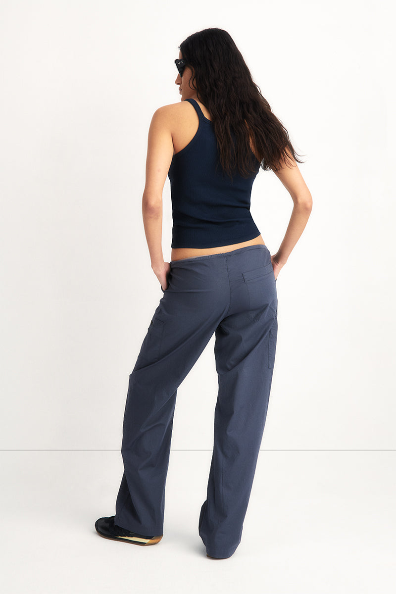 Ultra-Lightweight Cotton Pants with Zipper Pockets