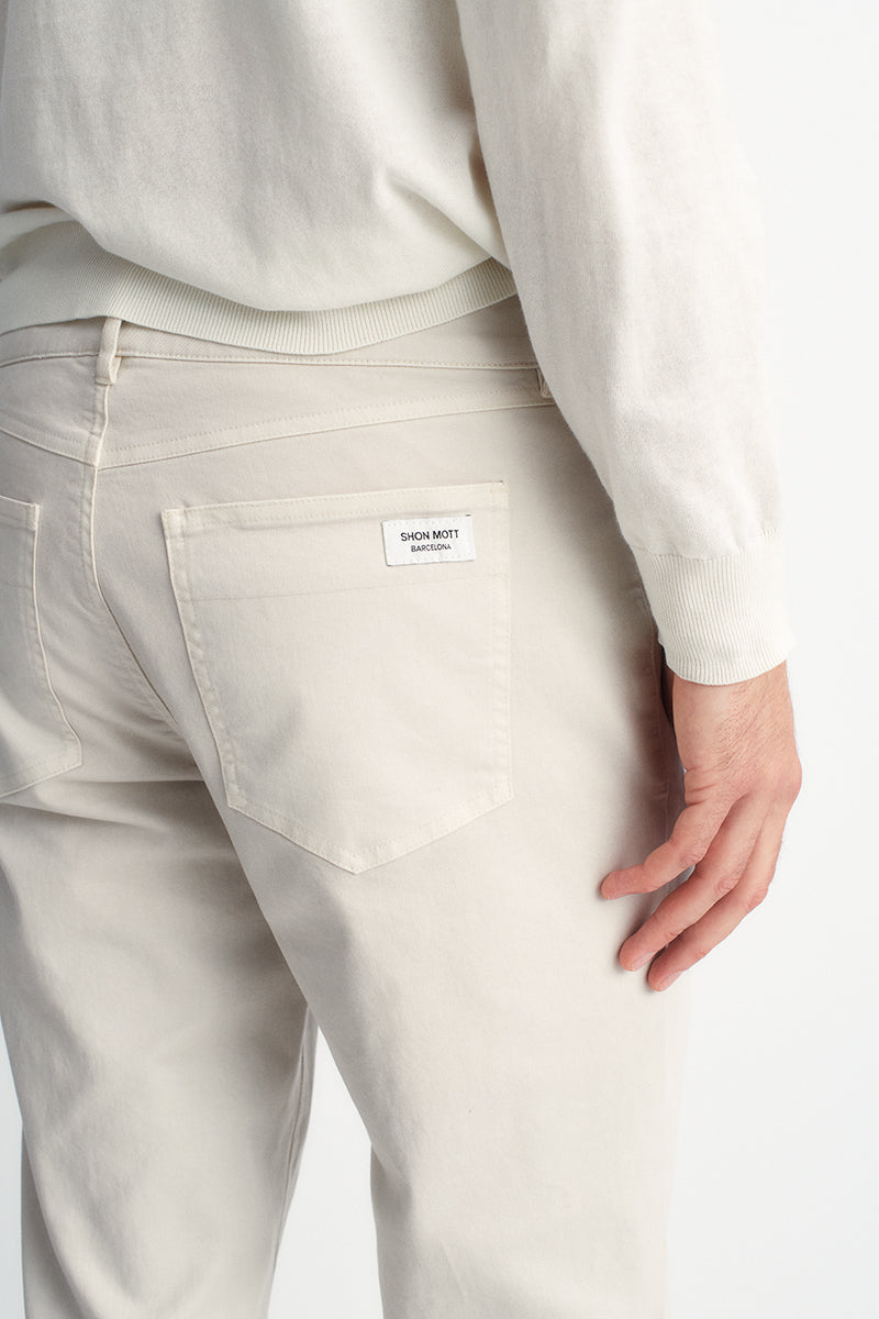 Cotton pants with 5 pockets