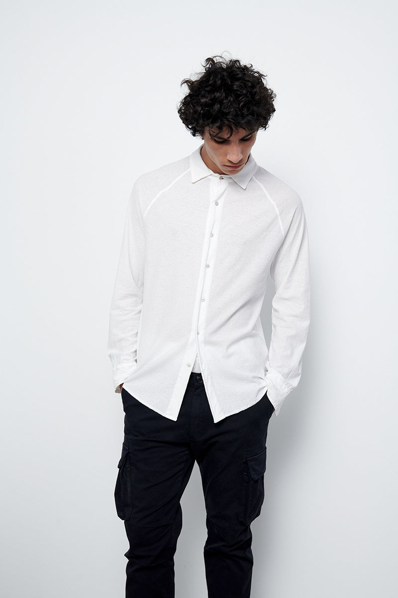 Pantalón cargo de algodón con stretch