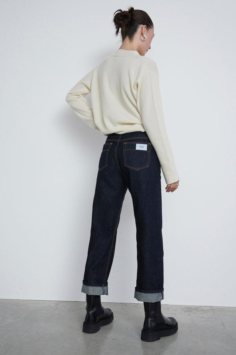 Indigo cotton denim jeans