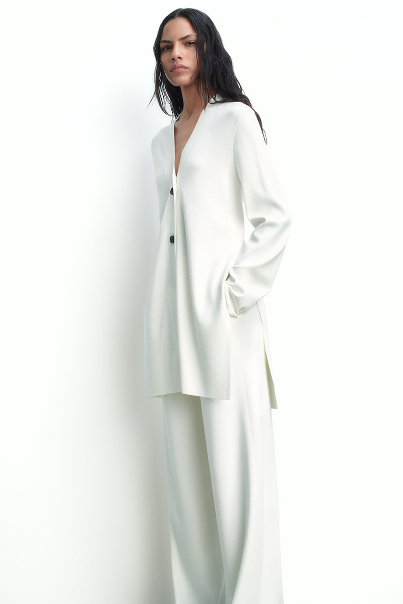Sack Jacket In Double Face Knit