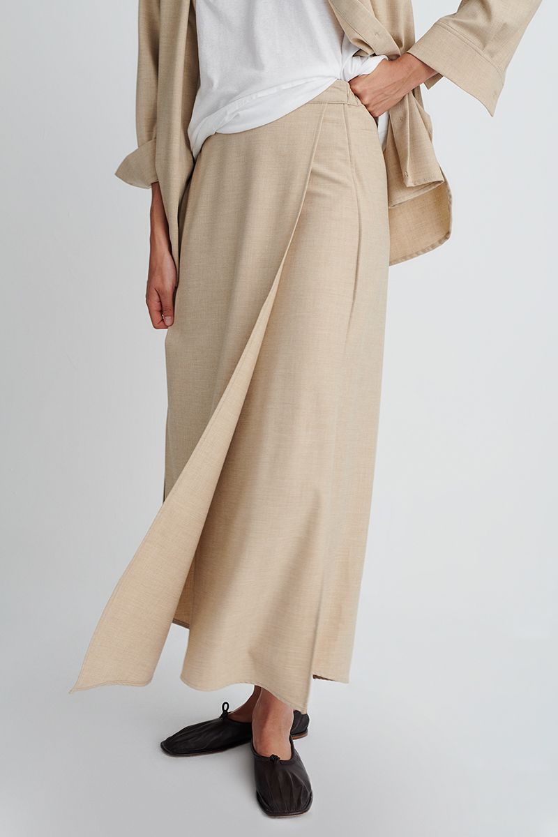 Flannel multi-panaled skirt