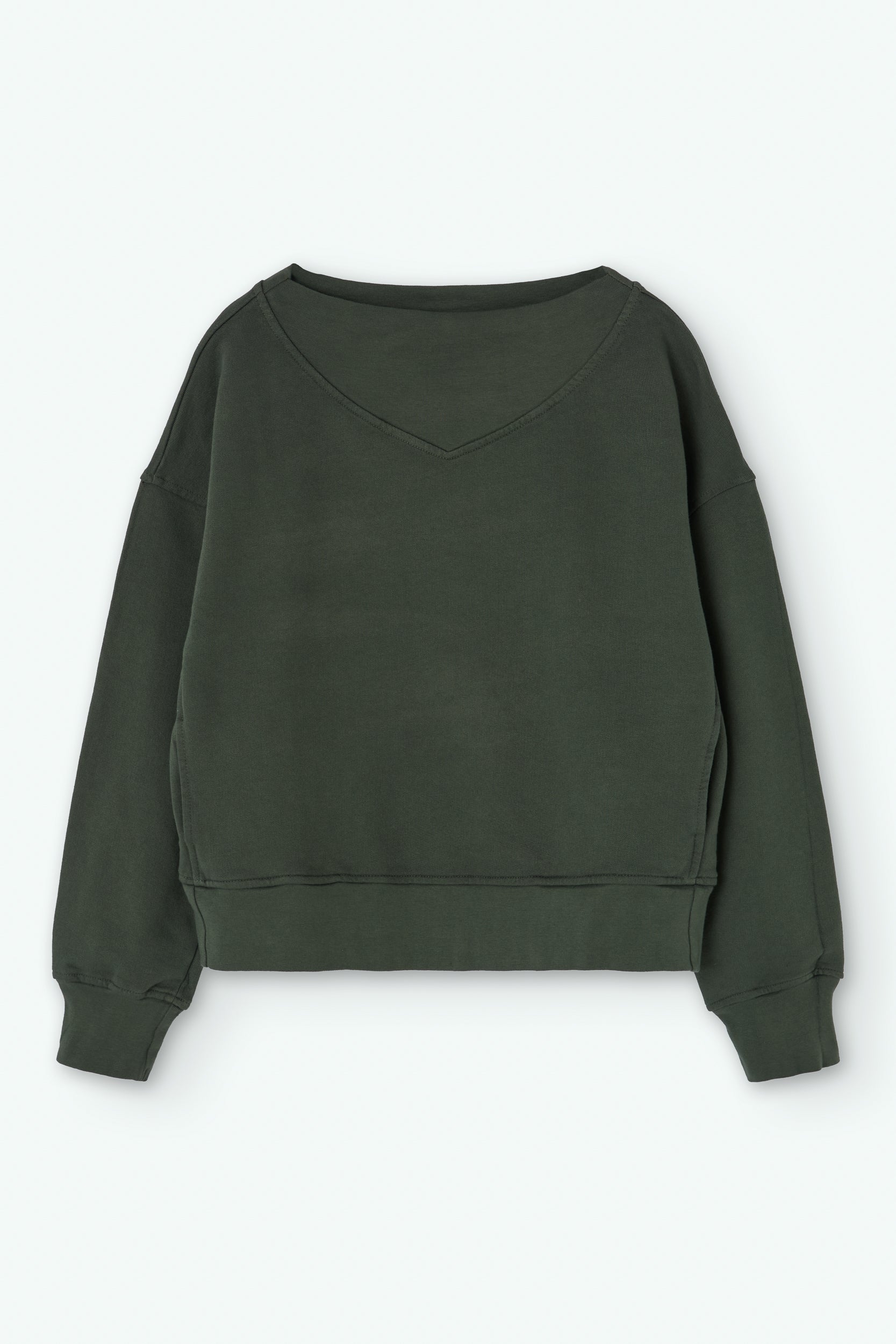 Oval-Neck Sweatshirt