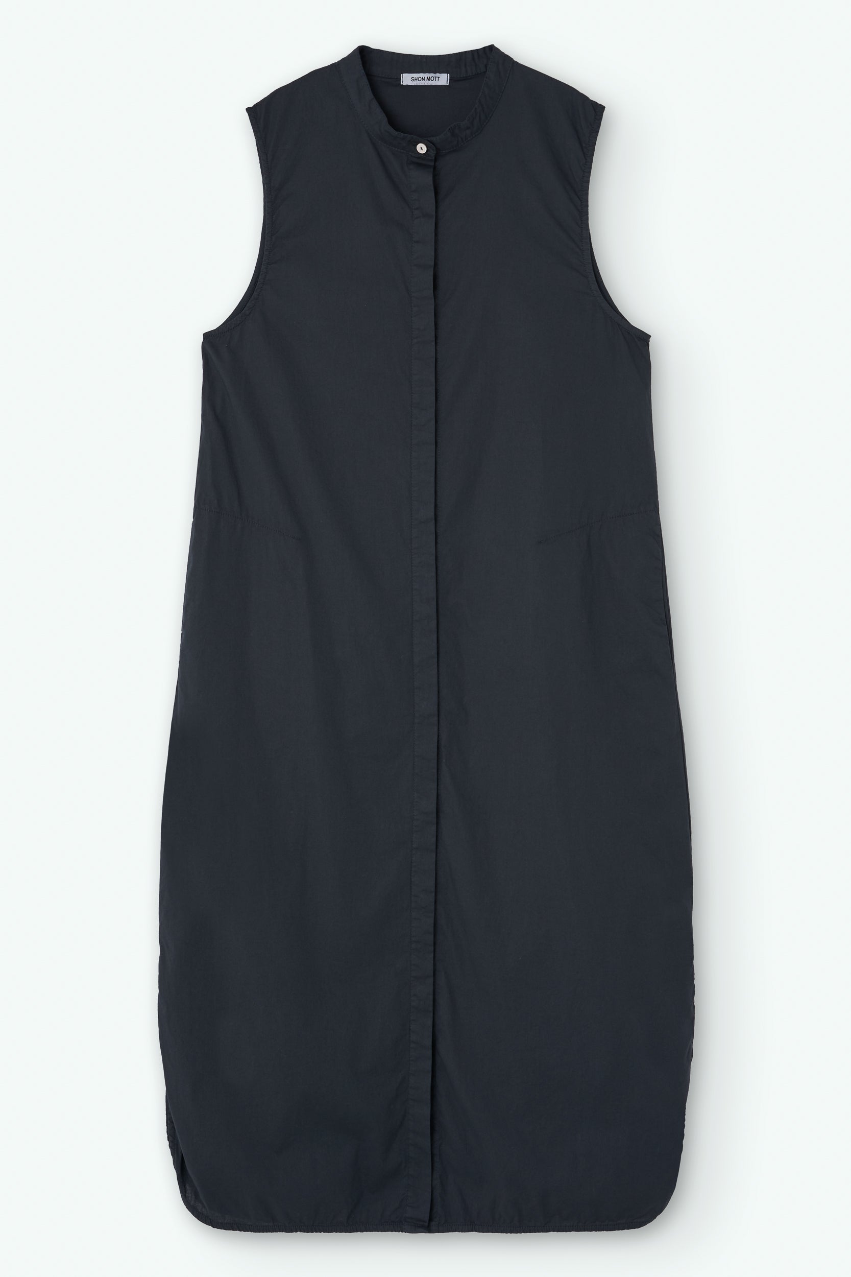 Vestido con cuello mao