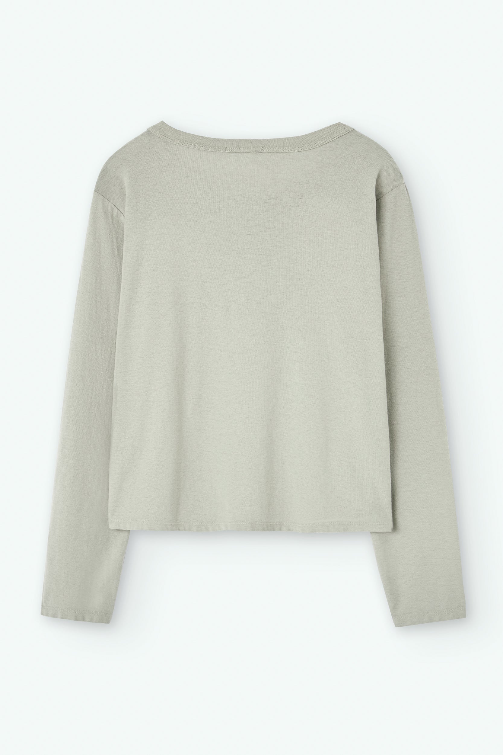 Mao-Collar Cotton T-shirt