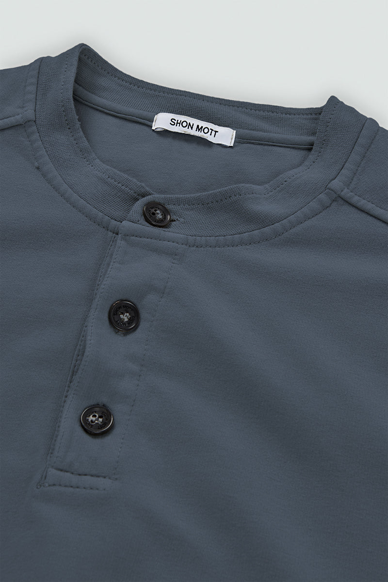 Jersey de algodón con cuello mao