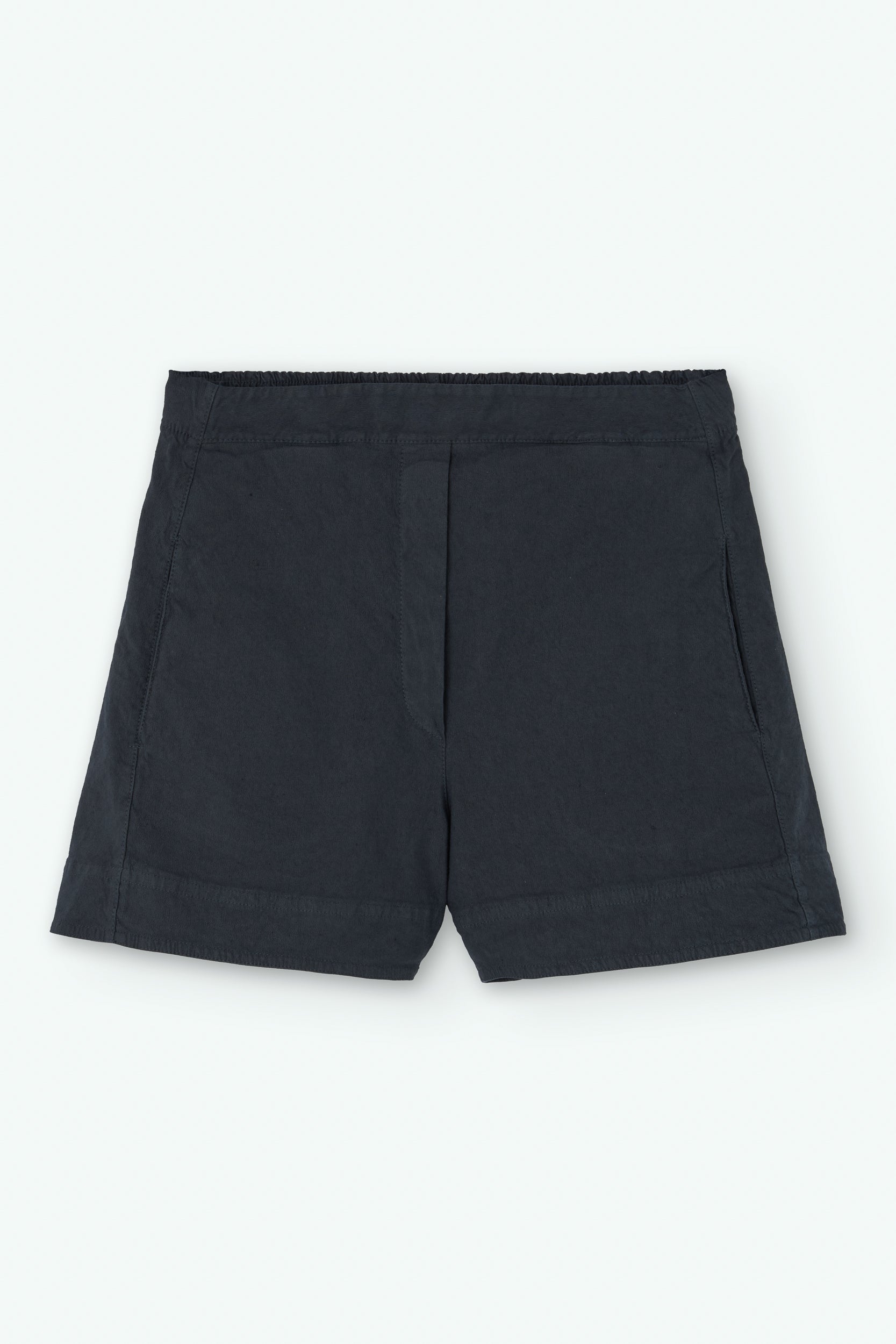 Shorts de algodón y lino