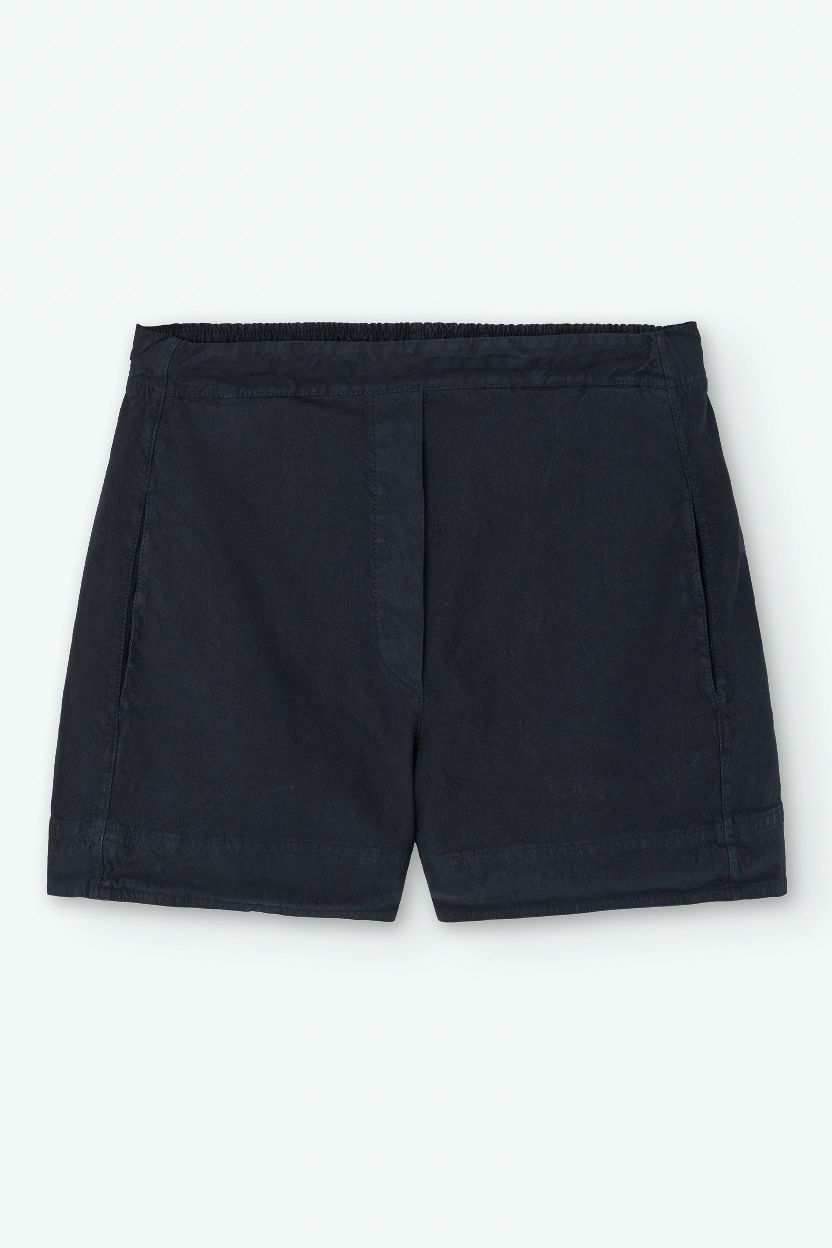 Shorts de algodón y lino