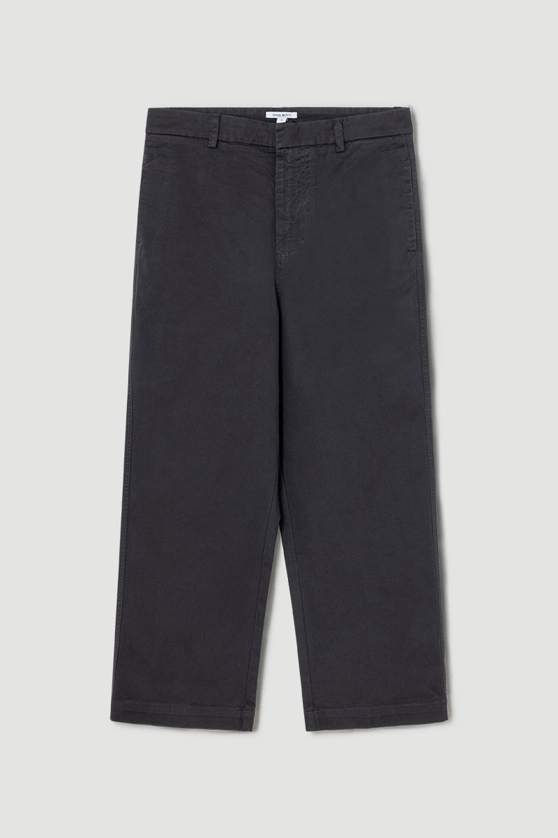 Cotton pants with structure