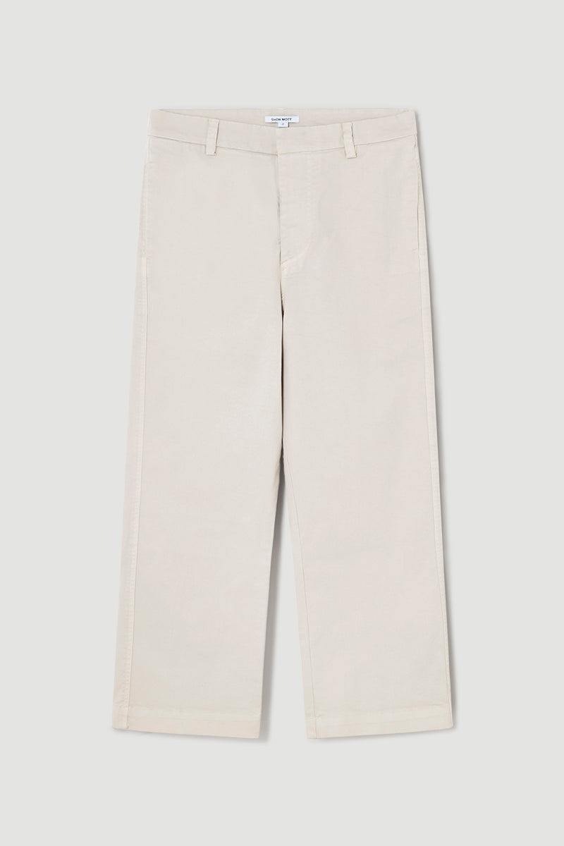 Cotton pants with structure