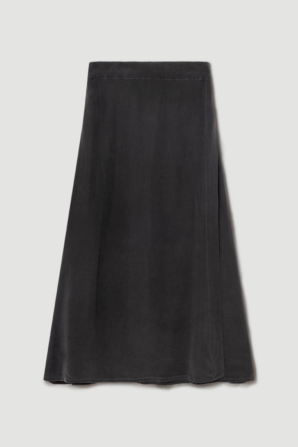 Long natural silk skirt