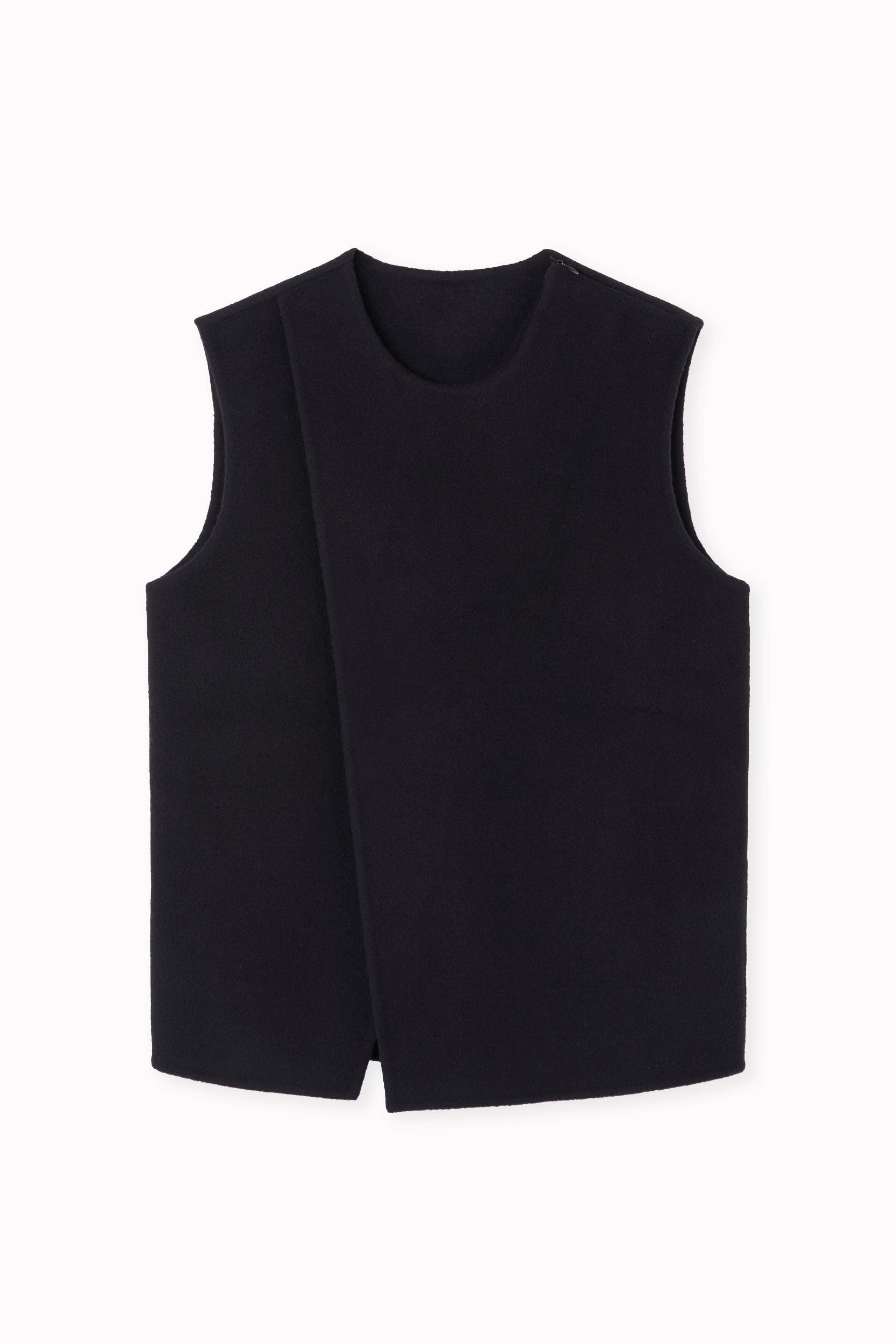 Asymmetric Cashmere Vest