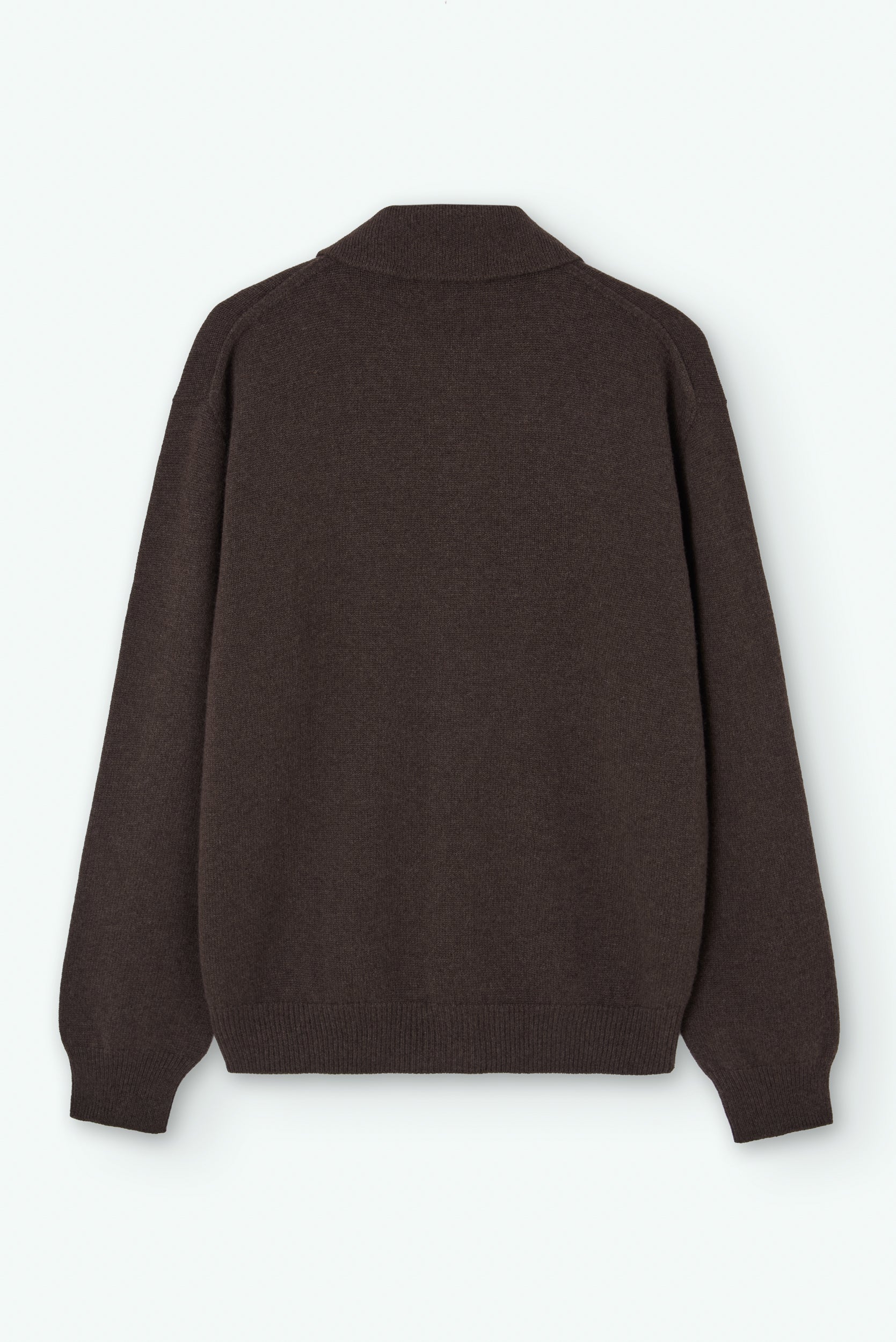 Light Cashmere Jacket with Polo Collar