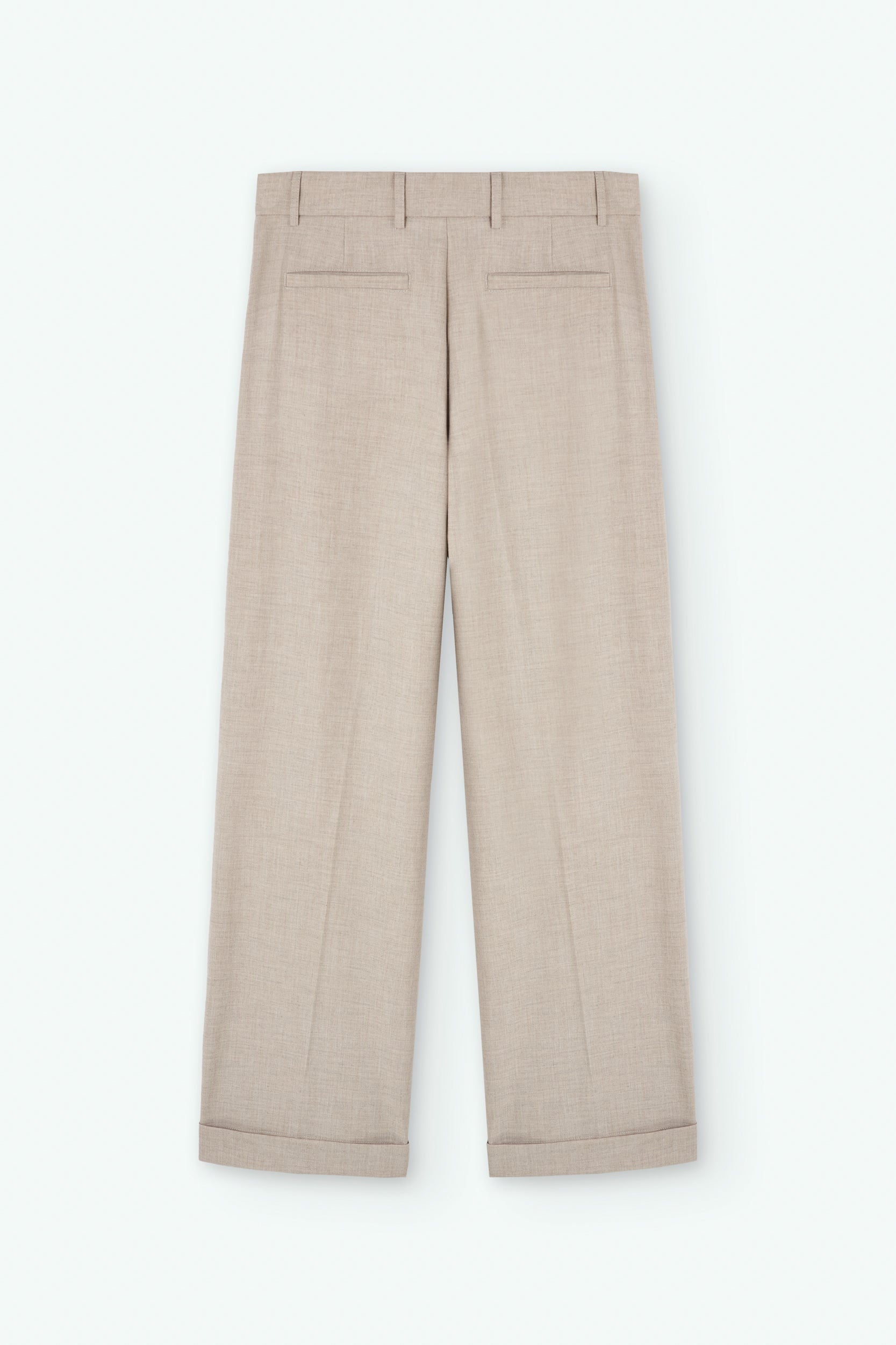 Pleated Flannel Pants