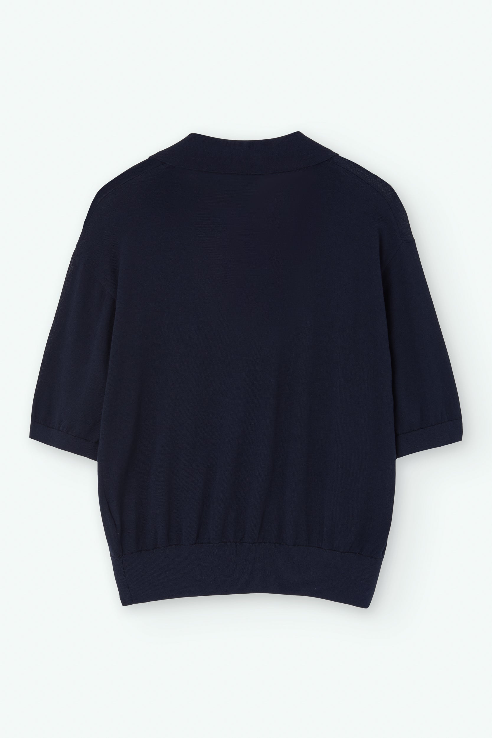 Oversized cotton polo shirt