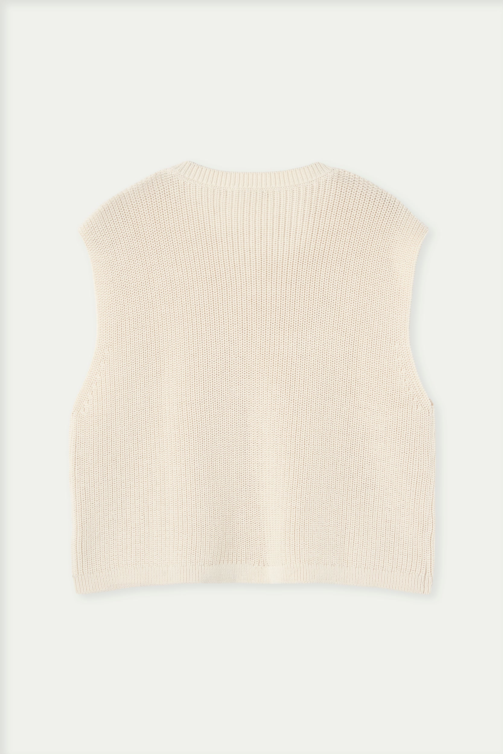 Chaleco en punto perlado