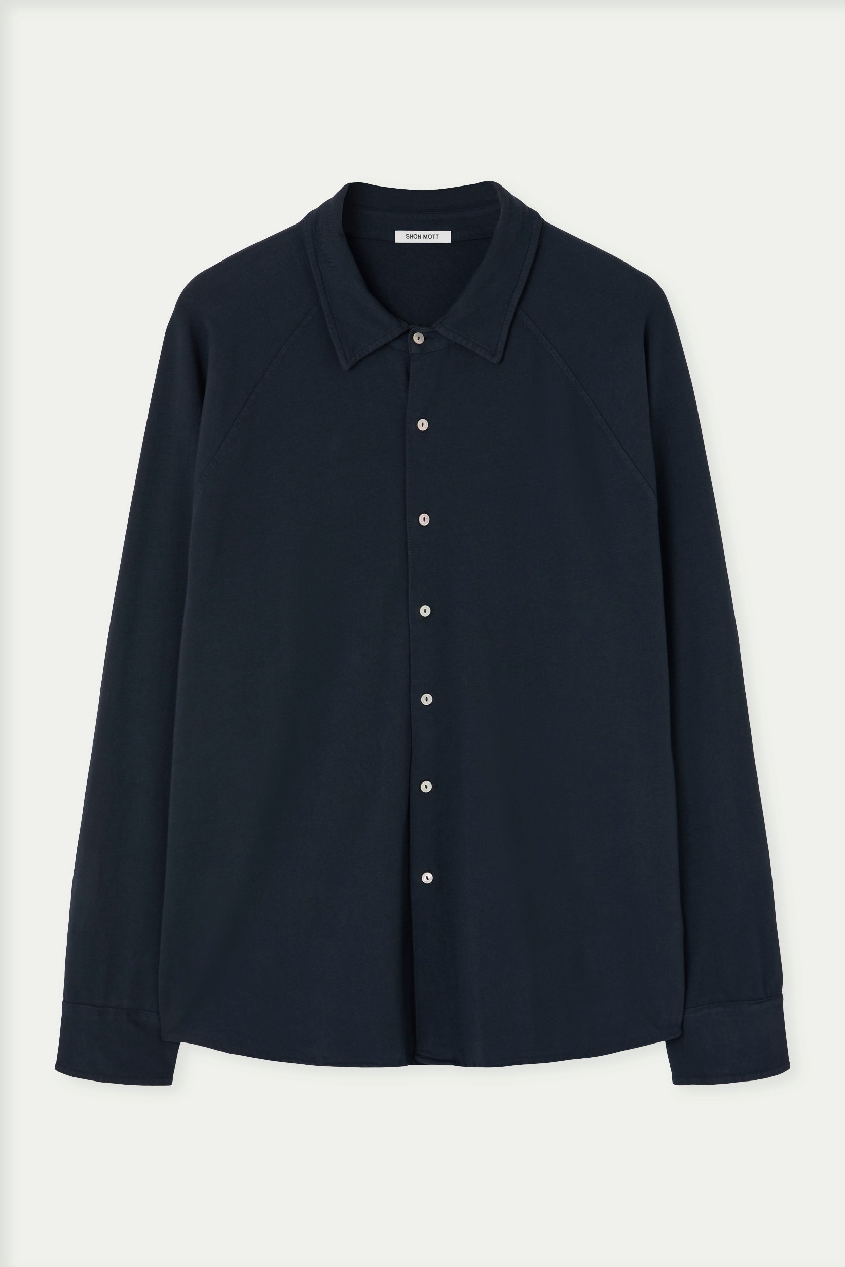 Cotton shirt with ranglan sleeve