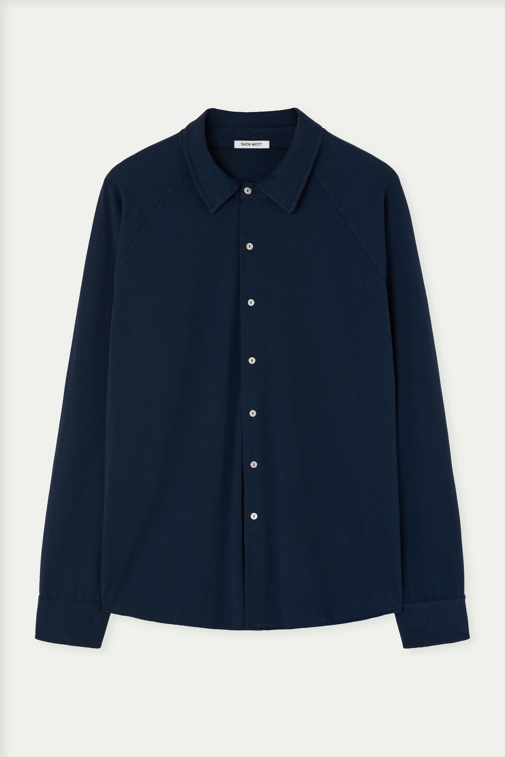 Cotton shirt with ranglan sleeve