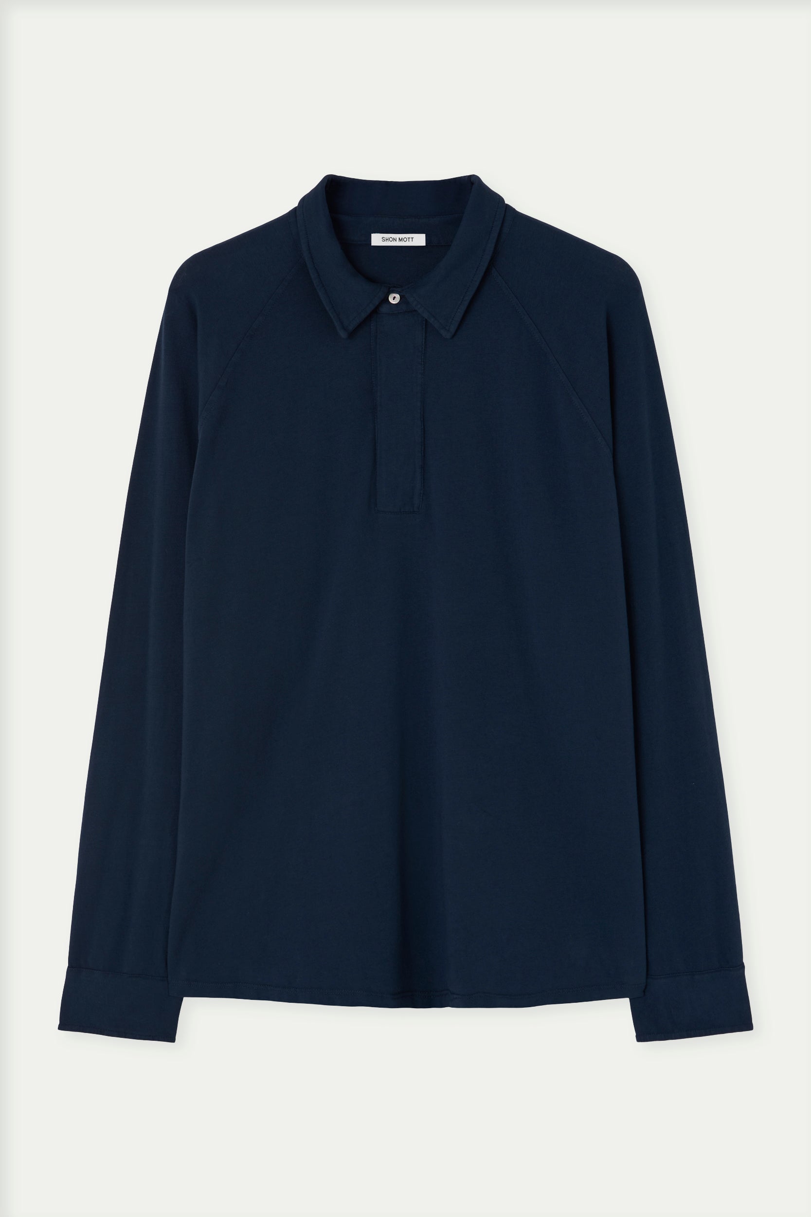 Long sleeve cotton polo