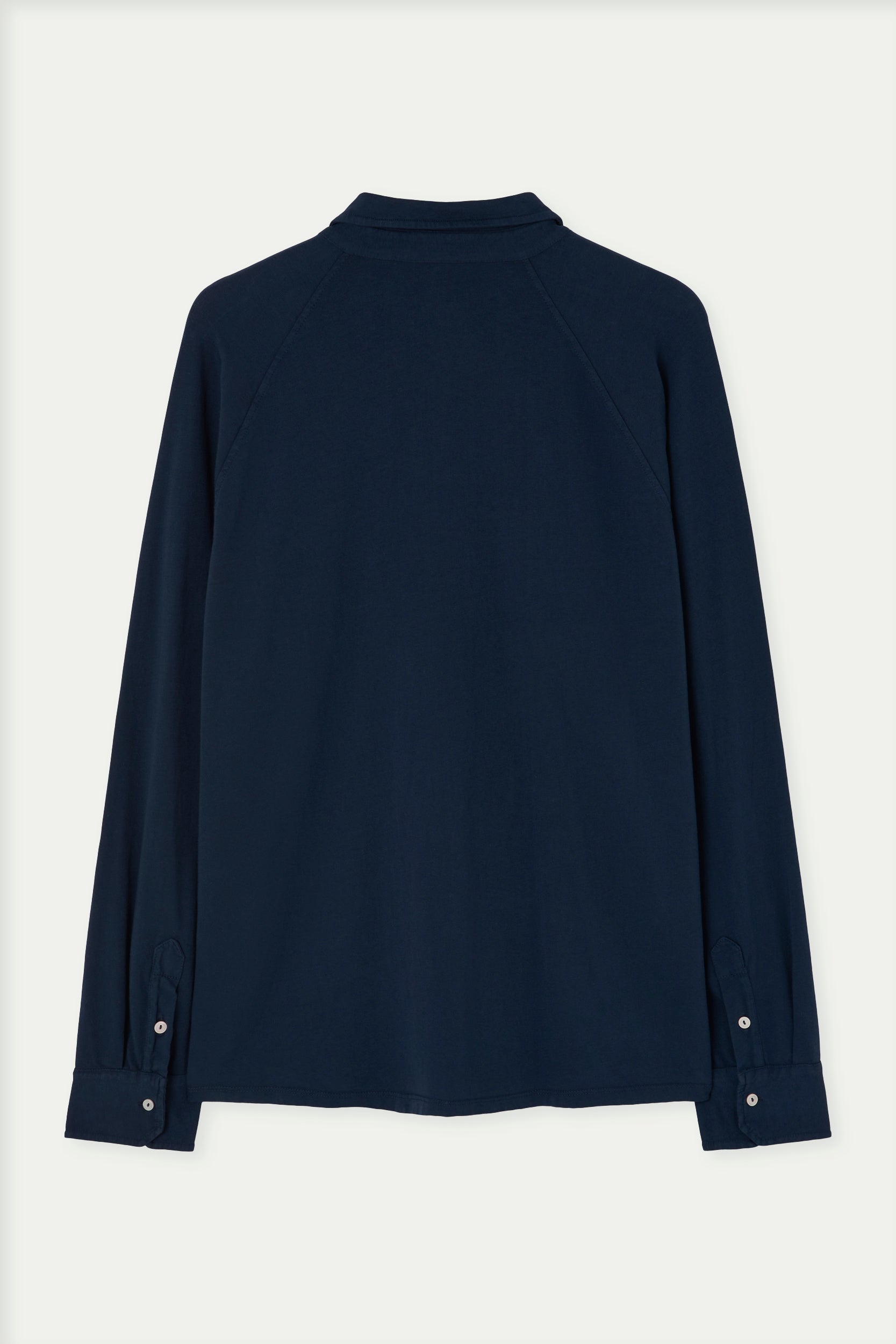 Long sleeve cotton polo