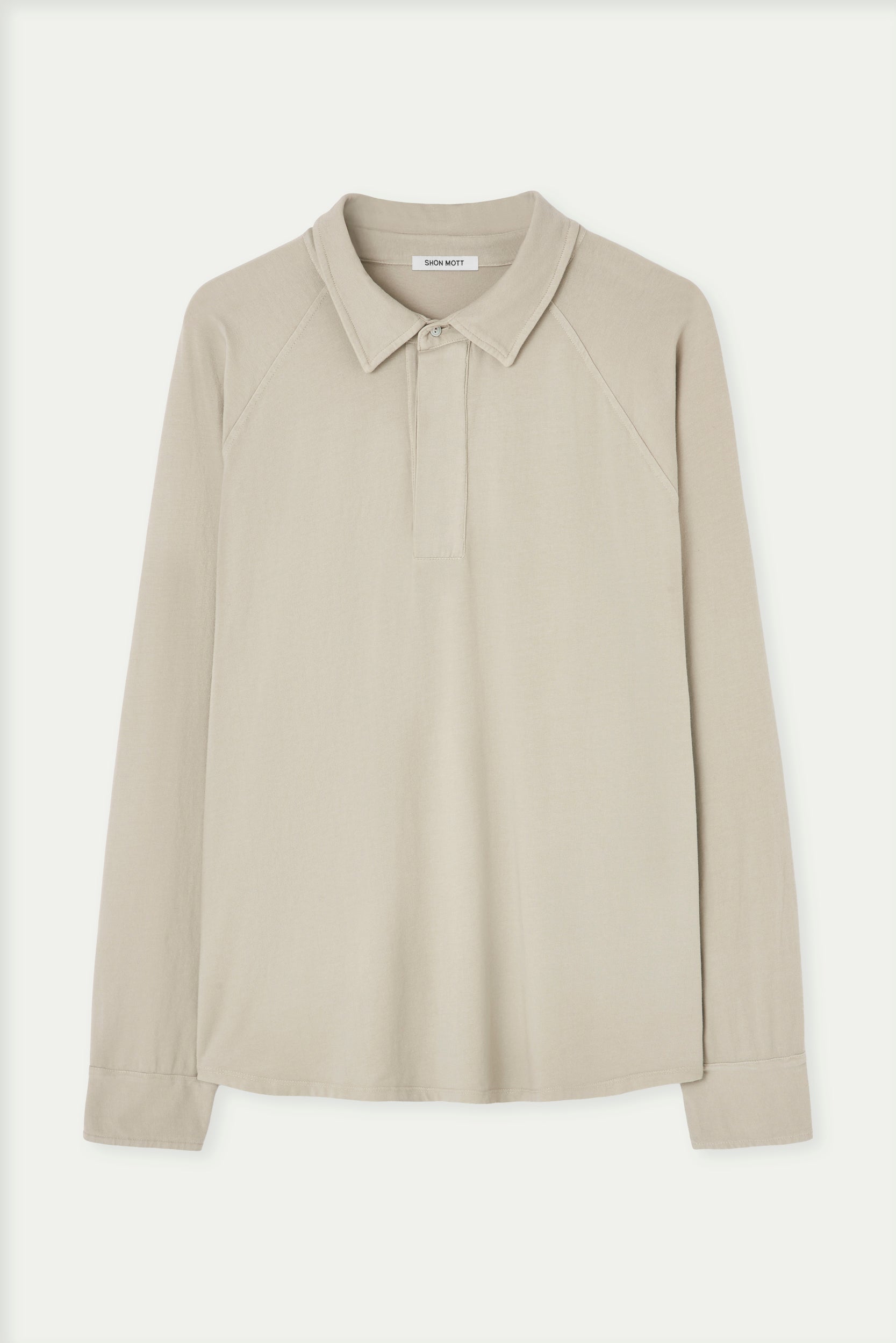 Long sleeve cotton polo