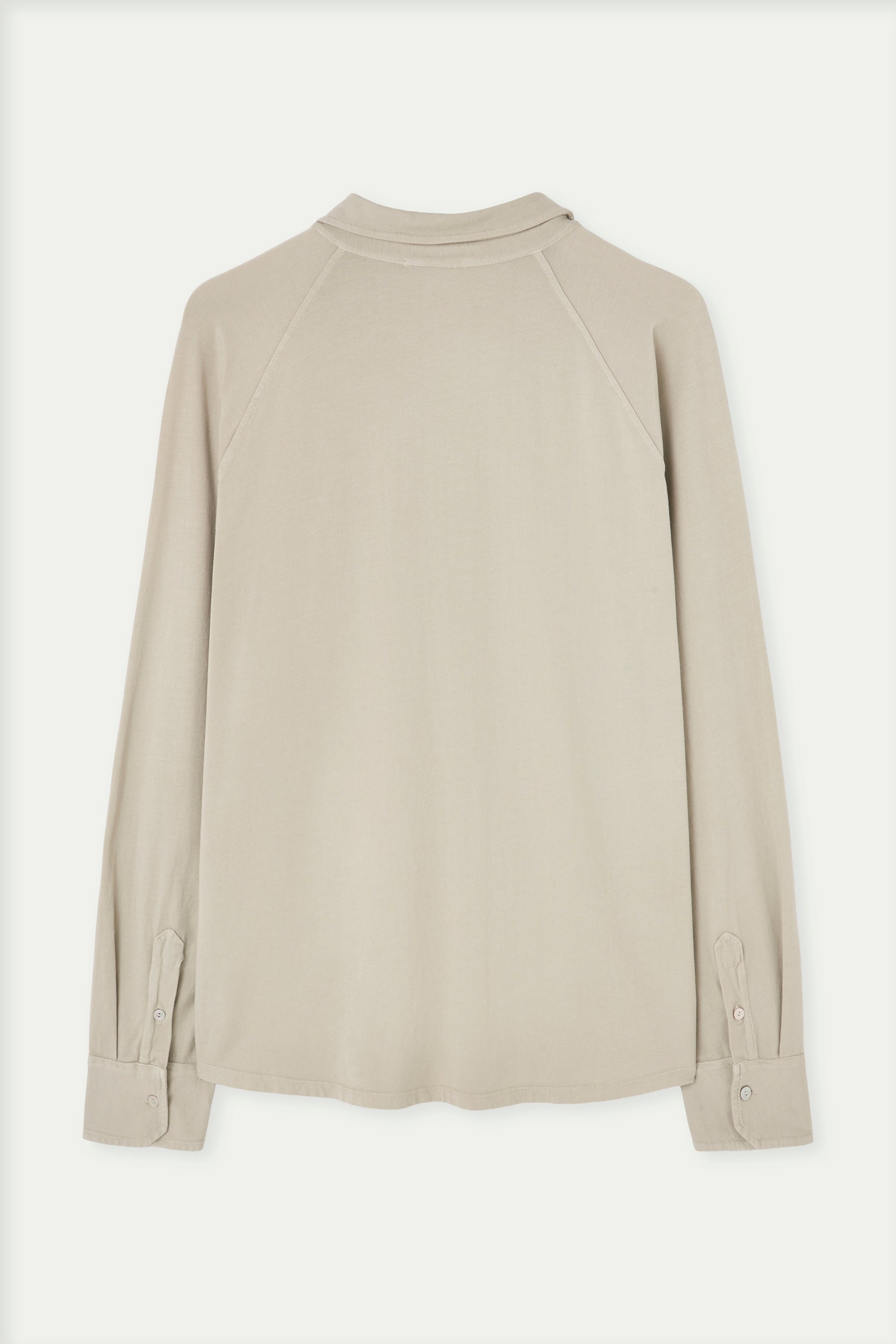 Long sleeve cotton polo