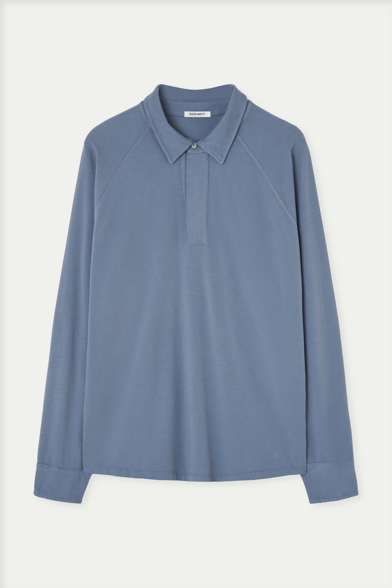 Long sleeve cotton polo