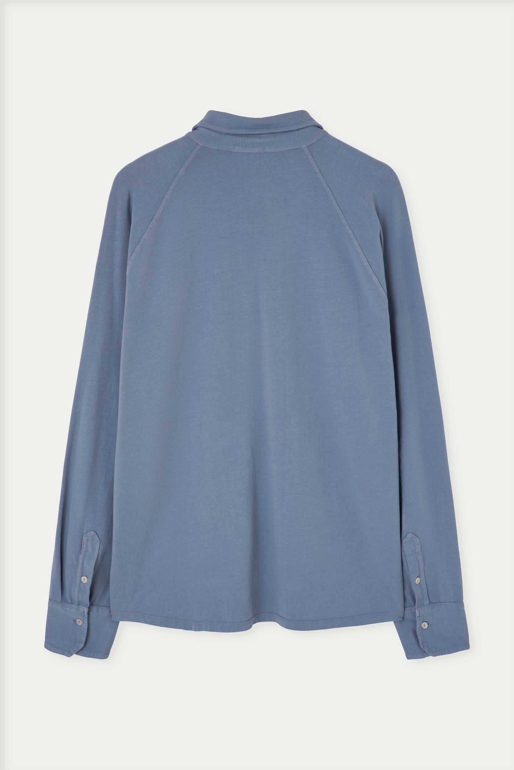 Long sleeve cotton polo