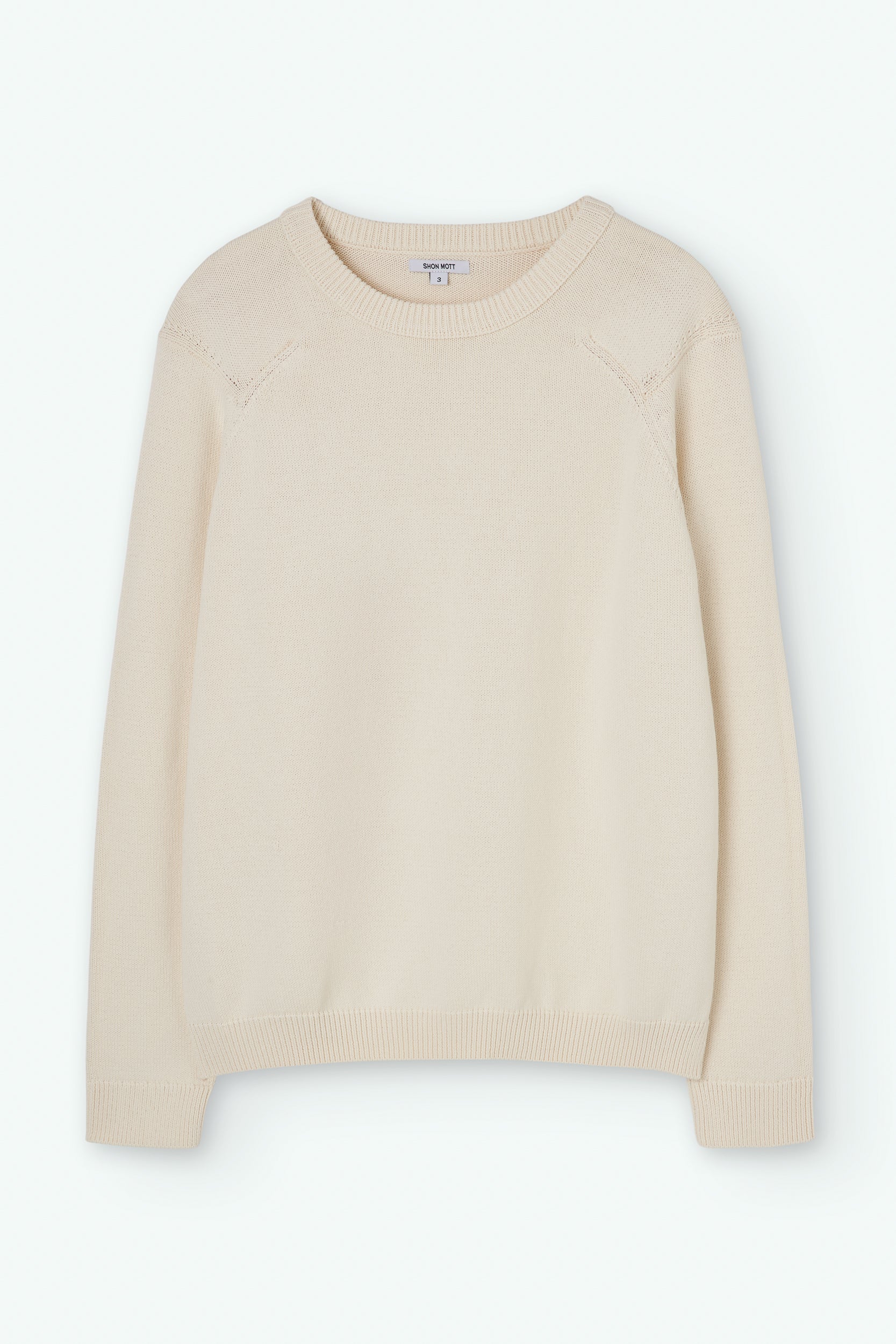 Crewneck with exposed seams