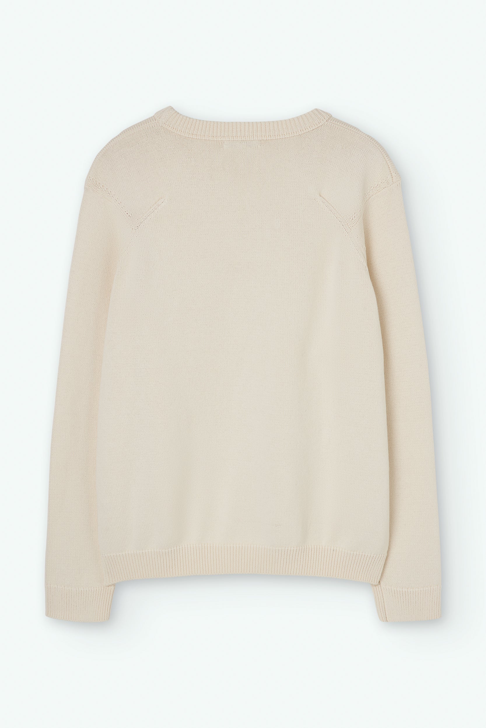 Crewneck with exposed seams