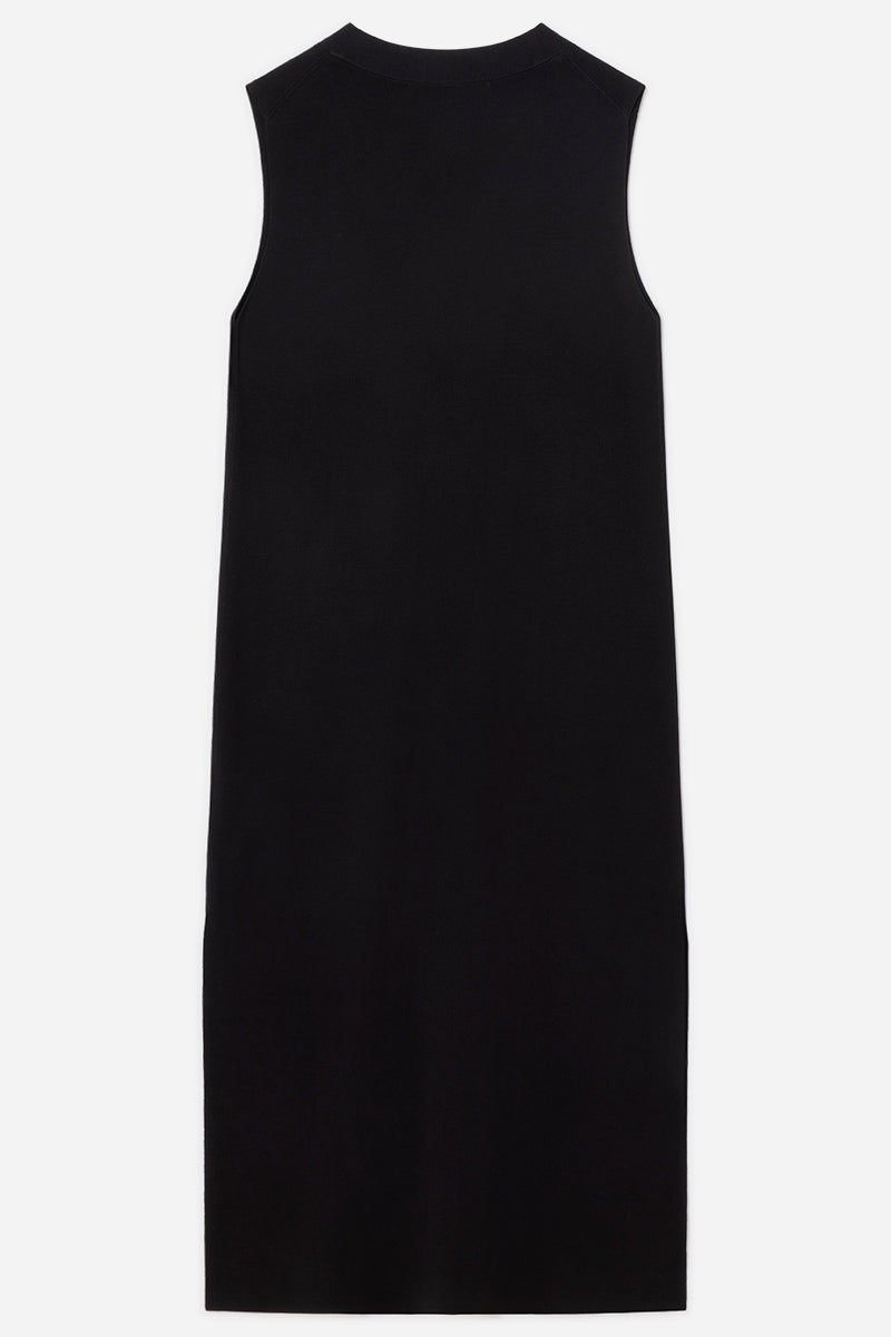 Double-Face Knit Long Vest