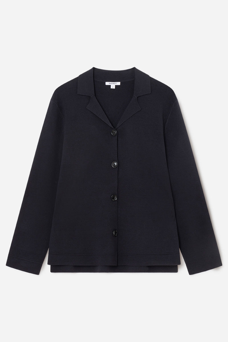 Double-Face Knit Overshirt