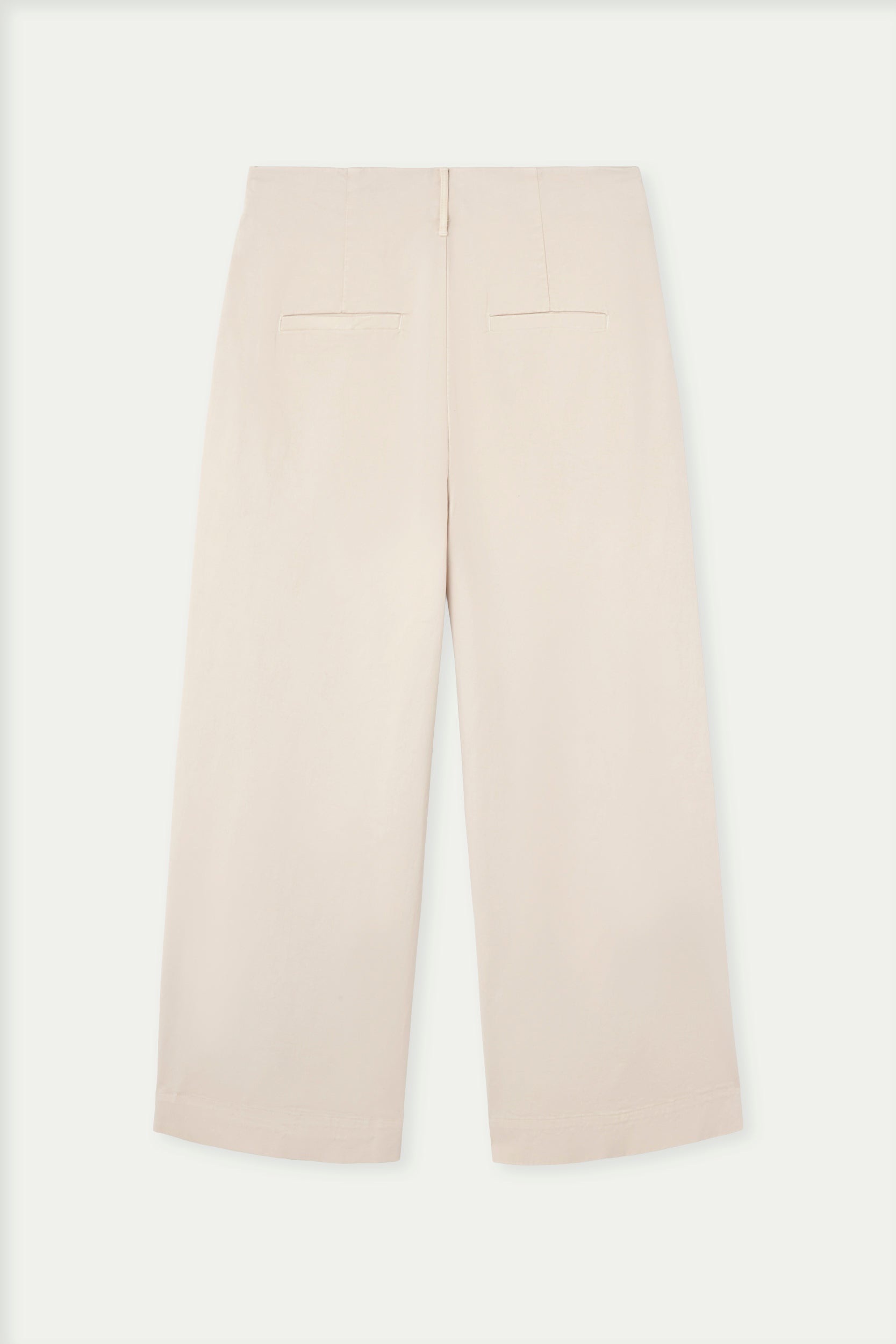Straight leg cotton pants