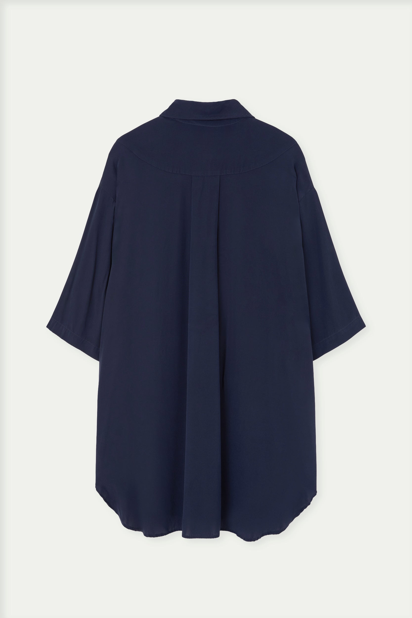 Camisa de seda natural manga corta