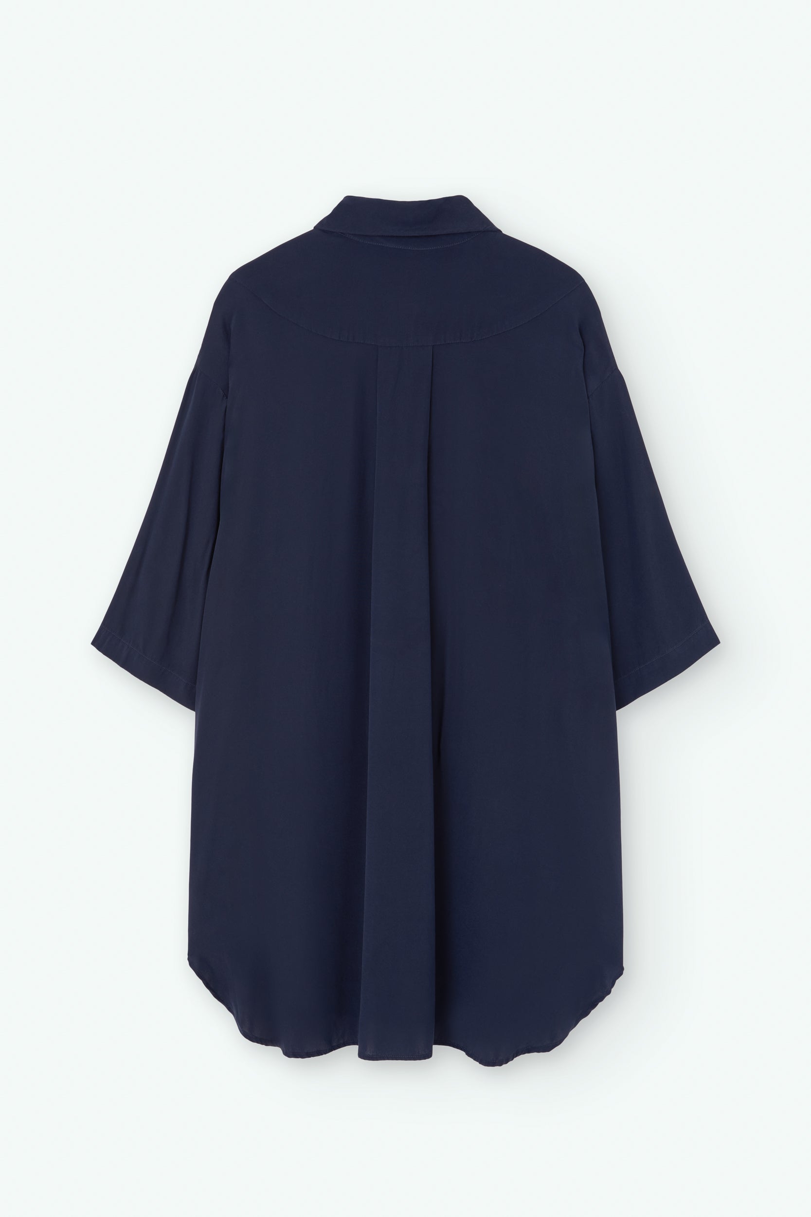 Short sleeve natural silk shirt
