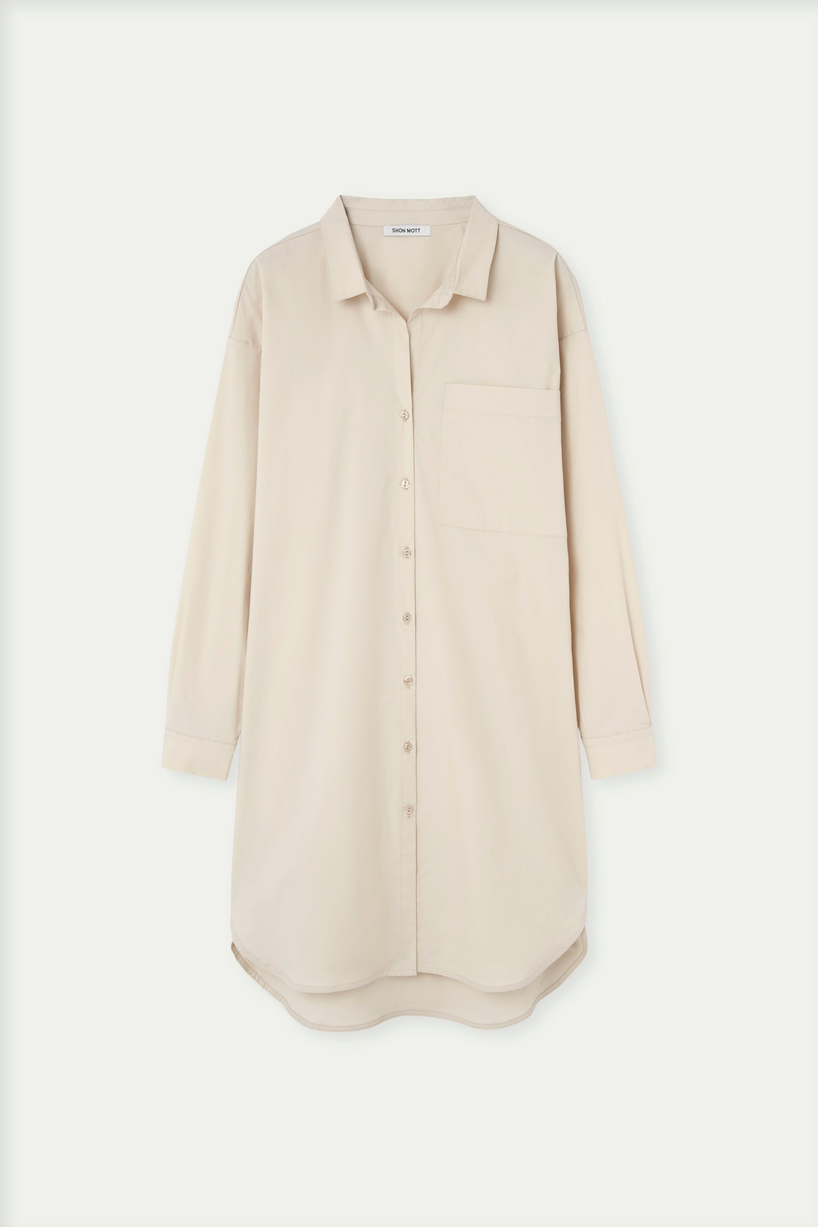 Vestido camisa de algodón