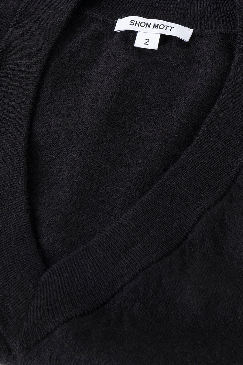 Jersey de cashmere con escote V