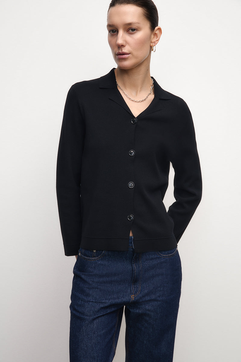 Double-Face Knit Overshirt