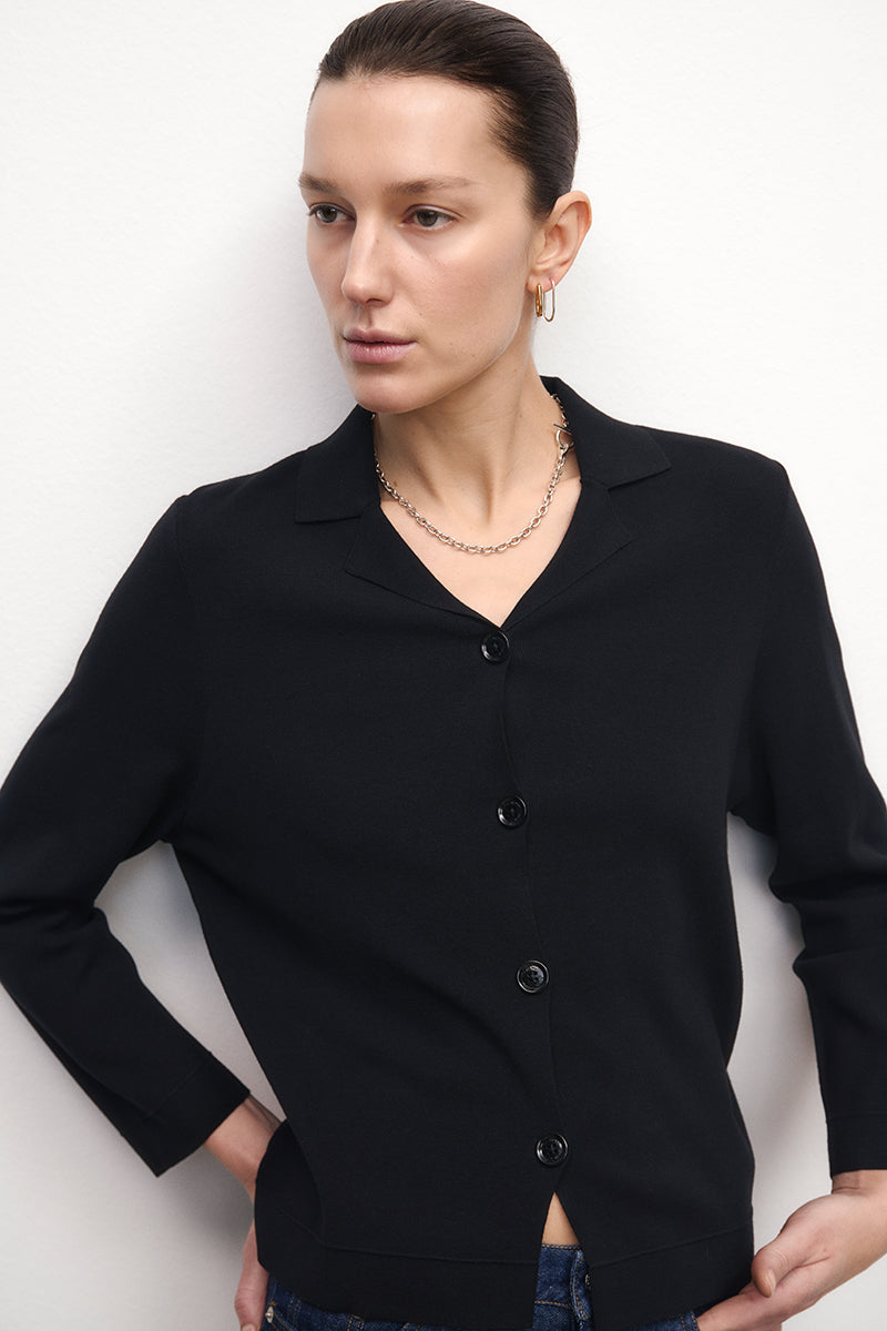 Double-Face Knit Overshirt