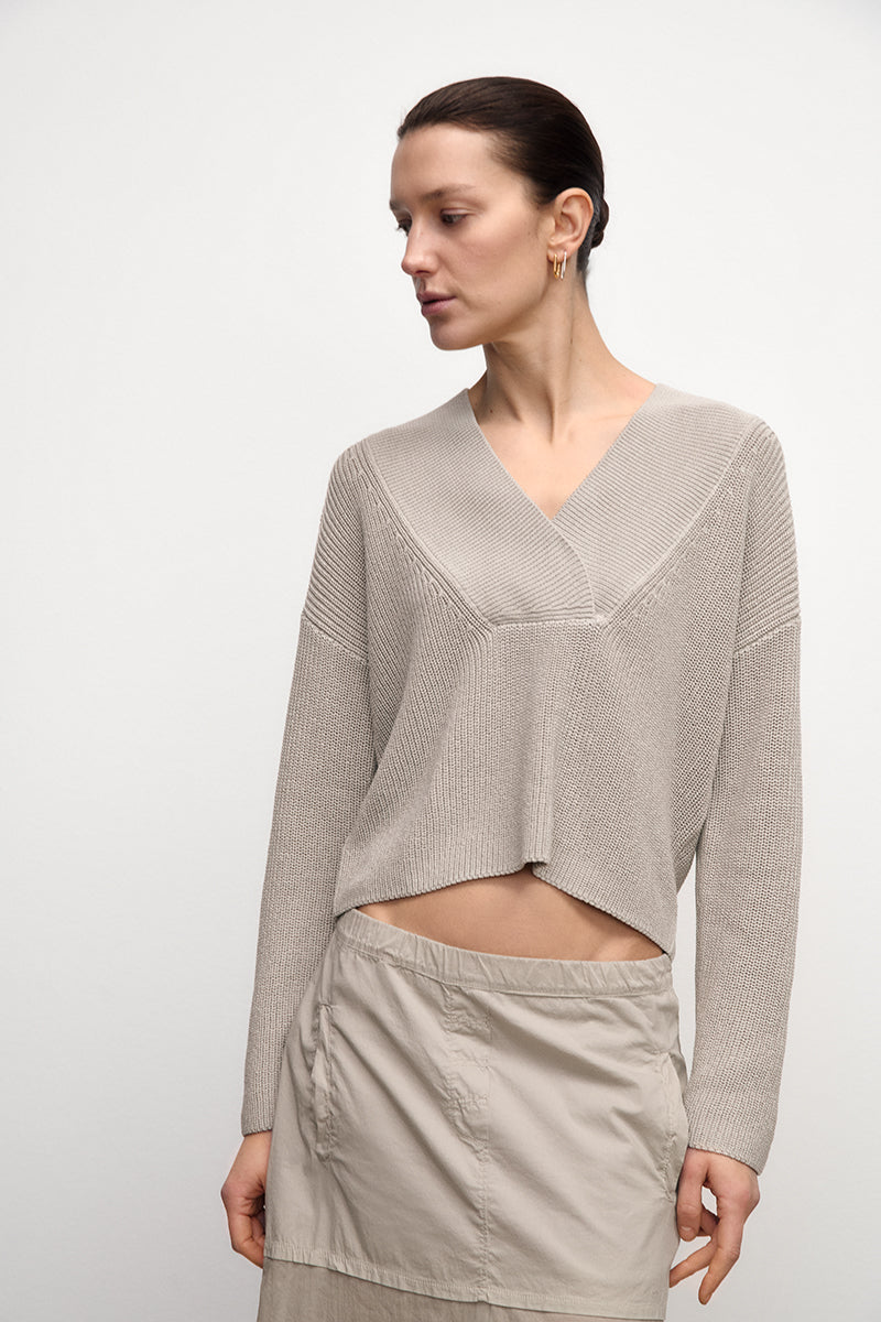 Jersey de algodón ultraligero en tejido perlado