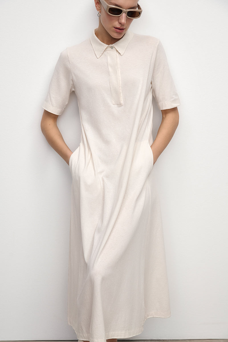 Cotton Crepe Dress