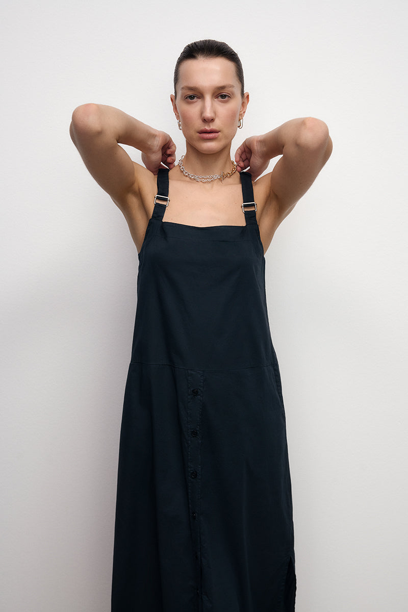 Vestido de algodón con tirantes