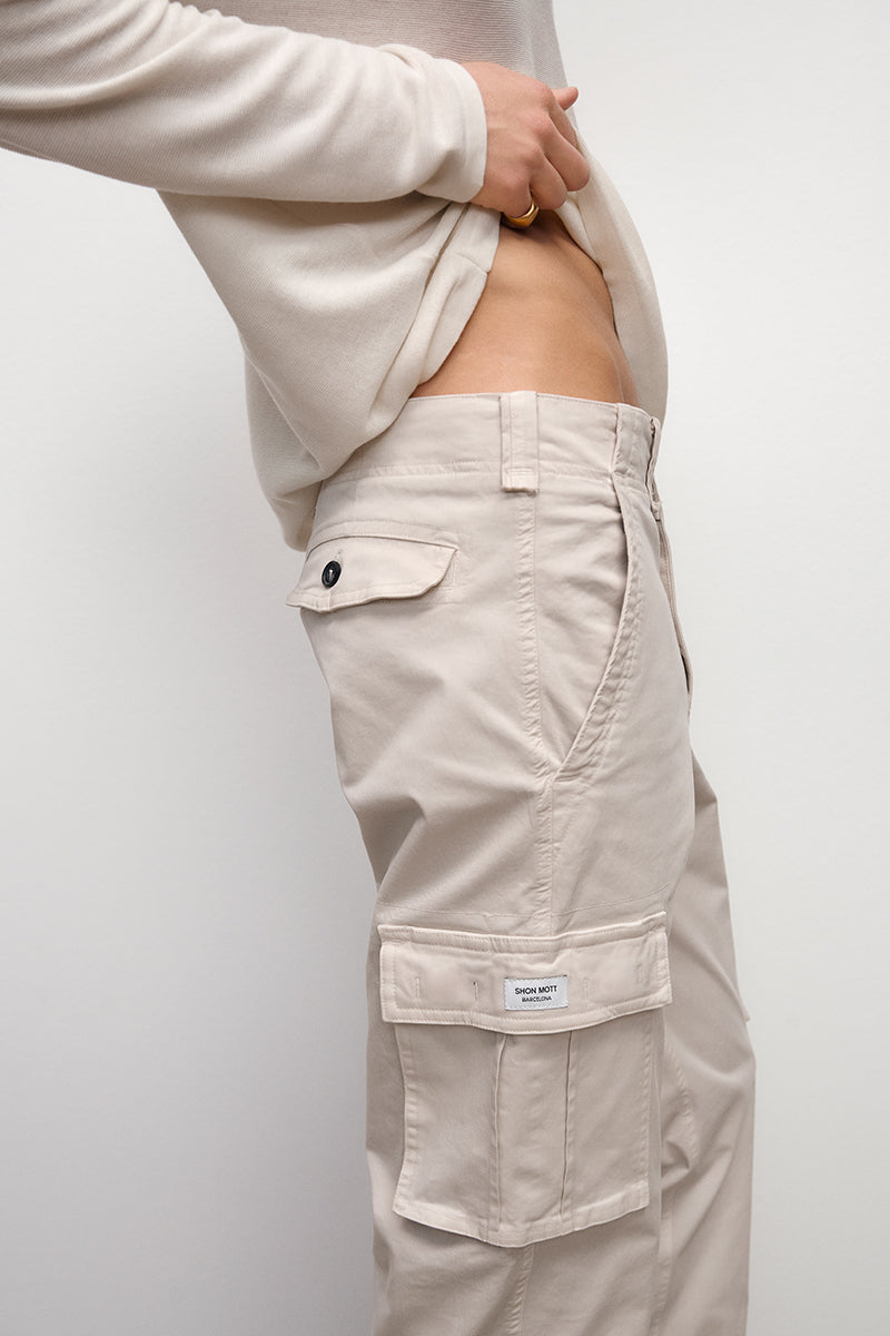 Pantalón cargo de algodón
