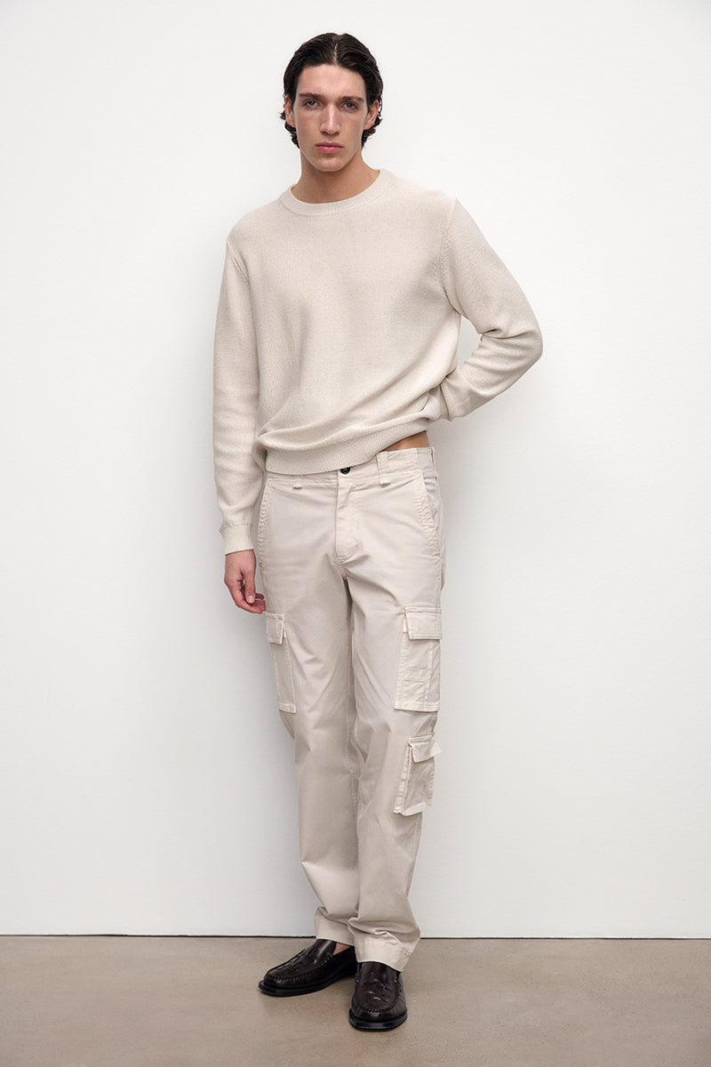 Reverse knitted sweater