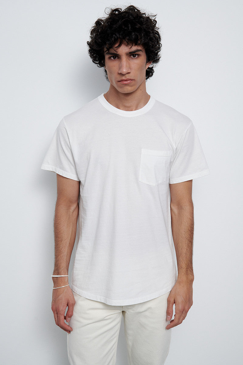 Camiseta de algodón con bolsillo