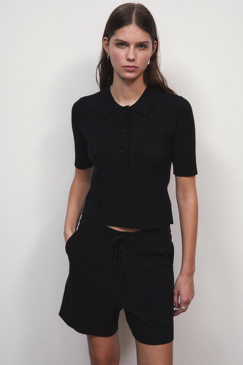 Double-Face Knit Polo