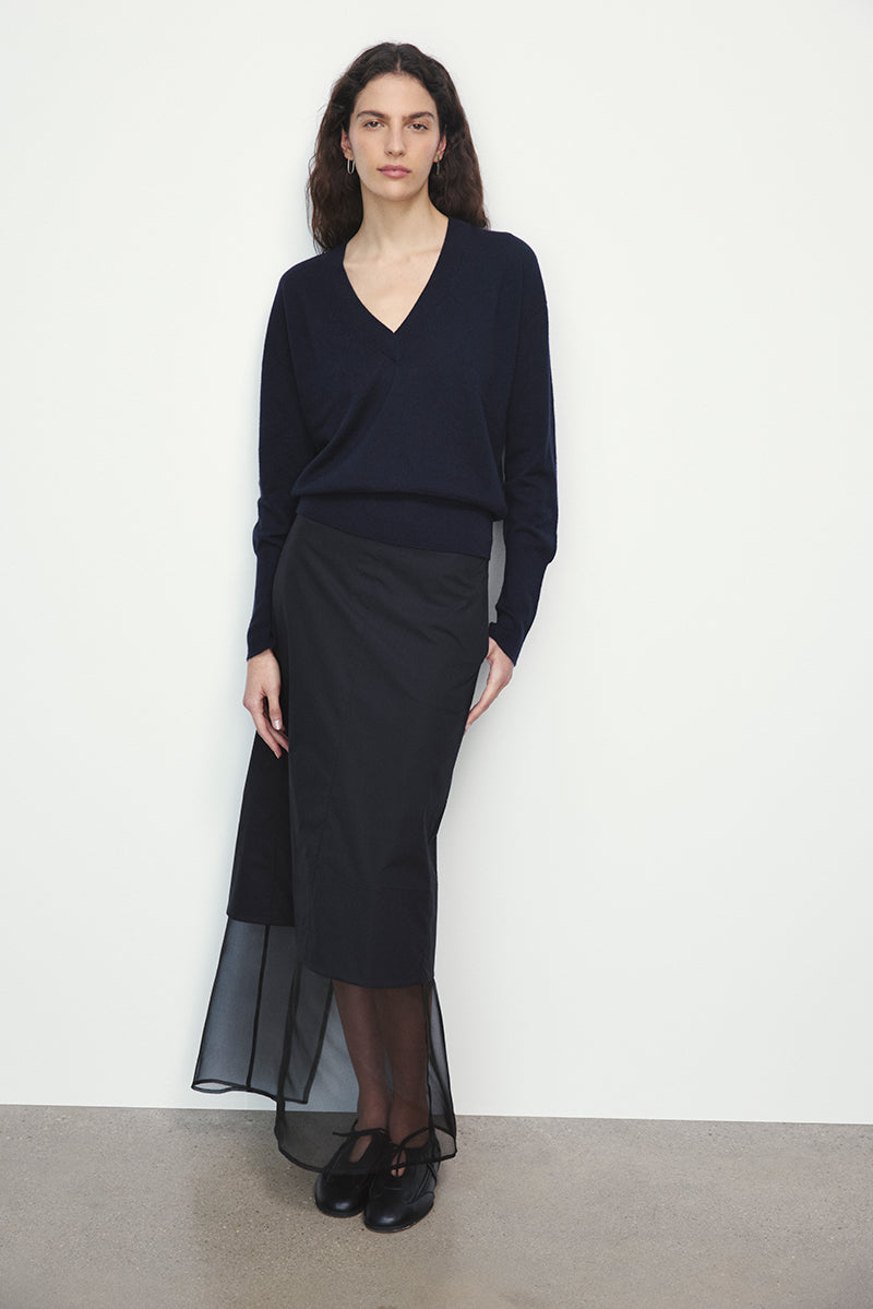 Jersey de cashmere con escote V