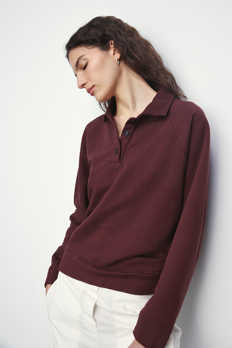 Sudadera con cuello polo